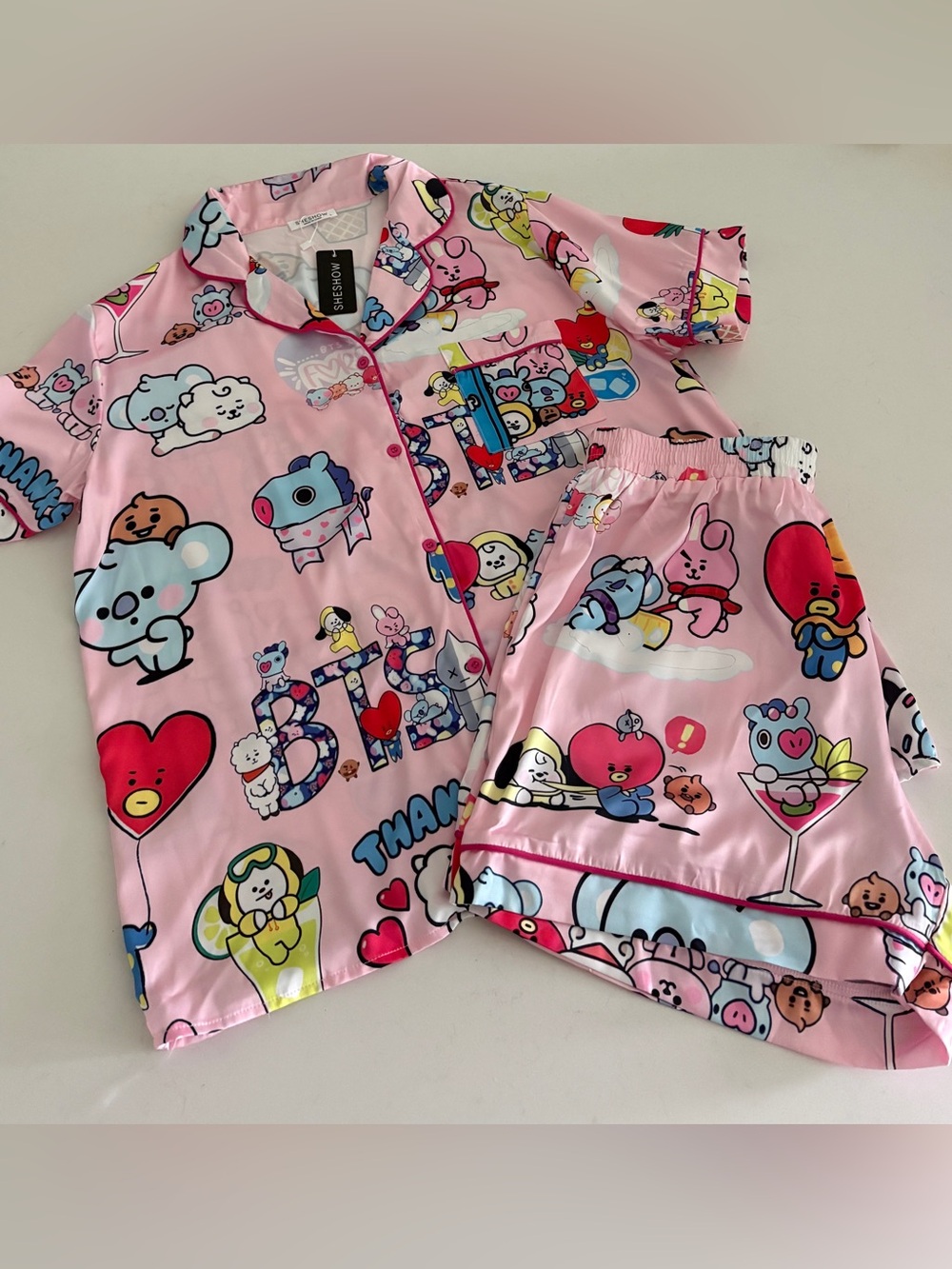 Sheshow BTS Print Pajama Set - L
